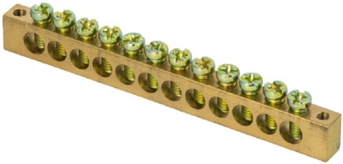 Шина EKF PROxima PEN "земля-ноль" 6х9мм 12/2 12 групп крепление по краям картинка 